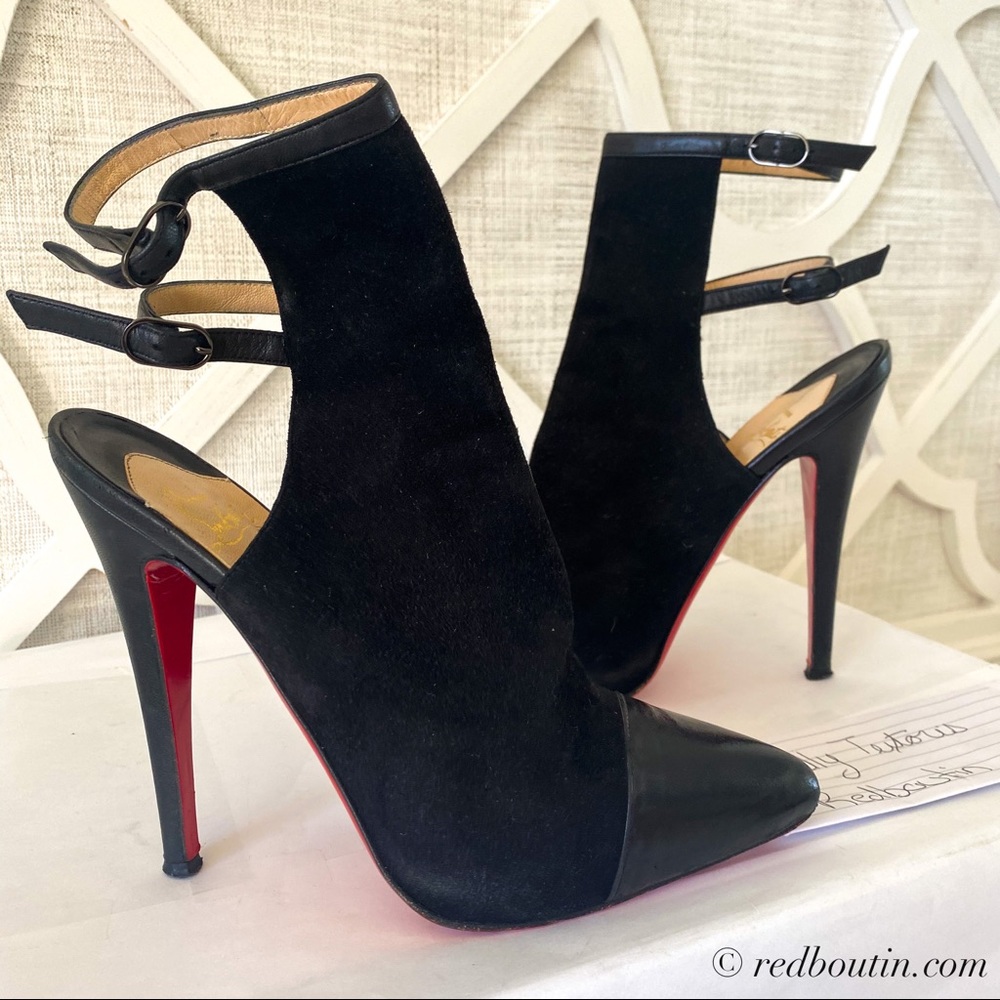 ❣️SOLD Louboutin Lynn 120 backless ankle boots - Picture 7 of 8